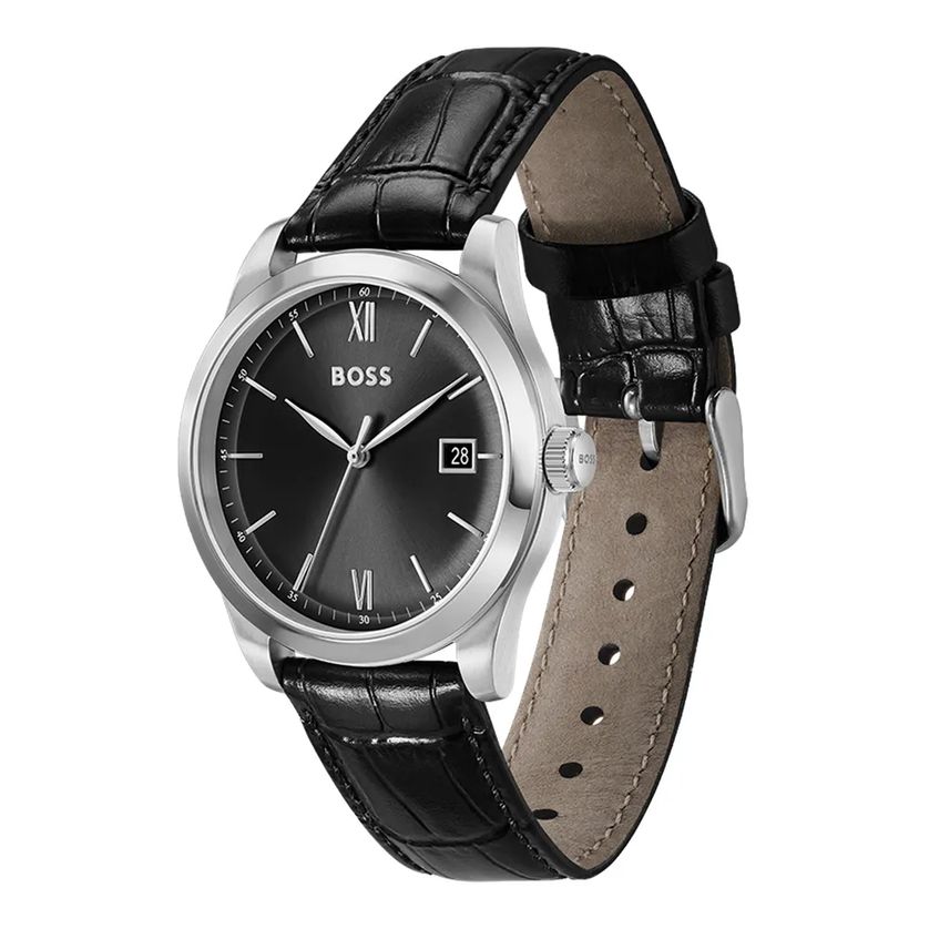 BOSS 1514356 Men's Leather Strap Watch