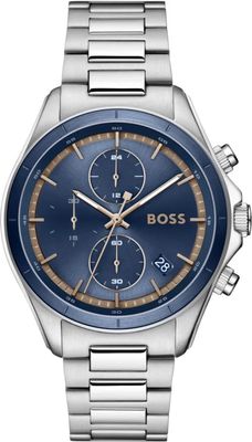 BOSS 1514336  Men's Stainless Steel Navy & Bronze Dial Watch