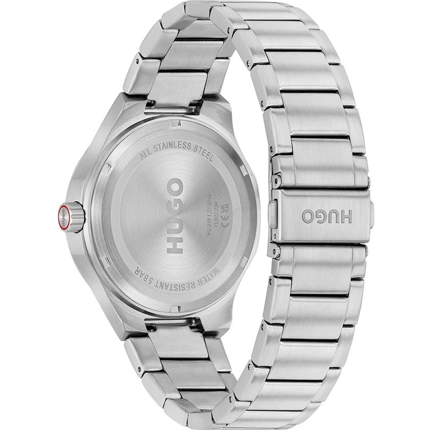 HUGO 1530447 Men's Stainless Steel Black Dial Watch