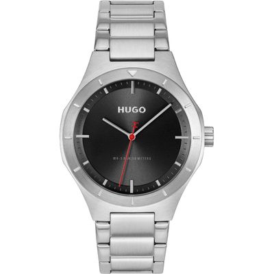 HUGO 1530447 Men's Stainless Steel Black Dial Watch
