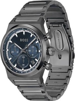 BOSS 1514339  Men's S Two-Tone IP Chronograph Watch w/ Black Dial