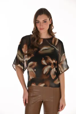 Frank Lyman 263361 Women's Woven 3/4 SLV Blouse/
