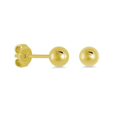 Italgem SEA322-G Women's Gold IP S.Steel Polished Ball Stud Earring/6"