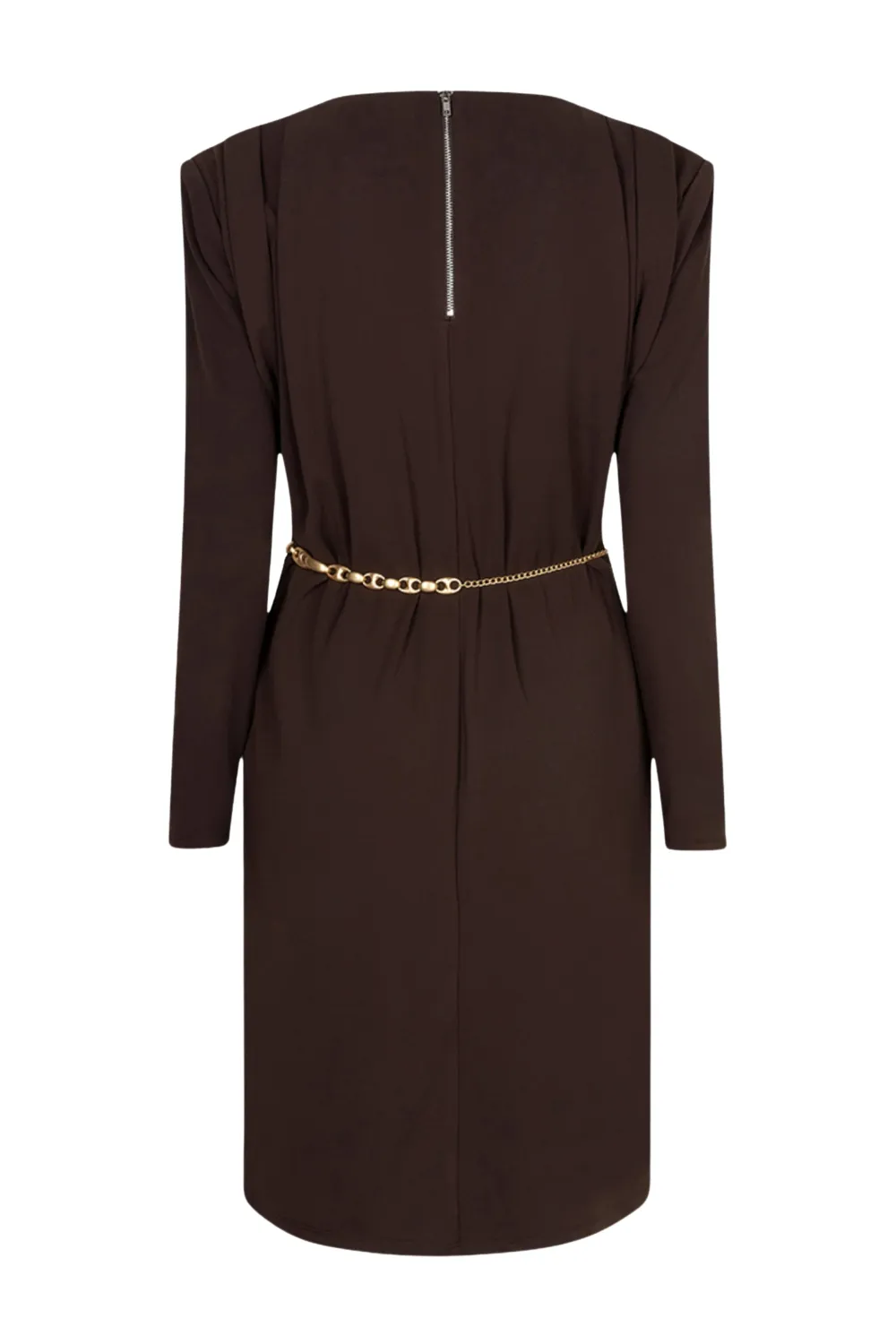 Esqualo F26.05526 Women's Long Sleeve Belted Dress