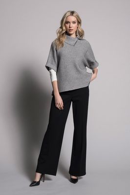 Picadilly 1G989B Women's Pull-On Wide-Leg Pants/