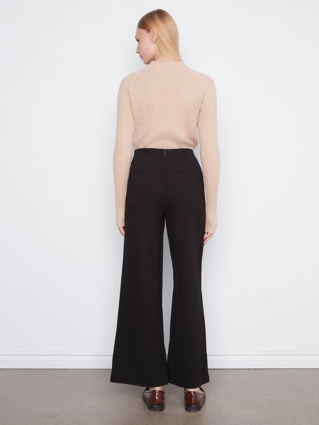 Charlie B C5540RR-633B Women's Pull-On Wide Leg Pants – Black