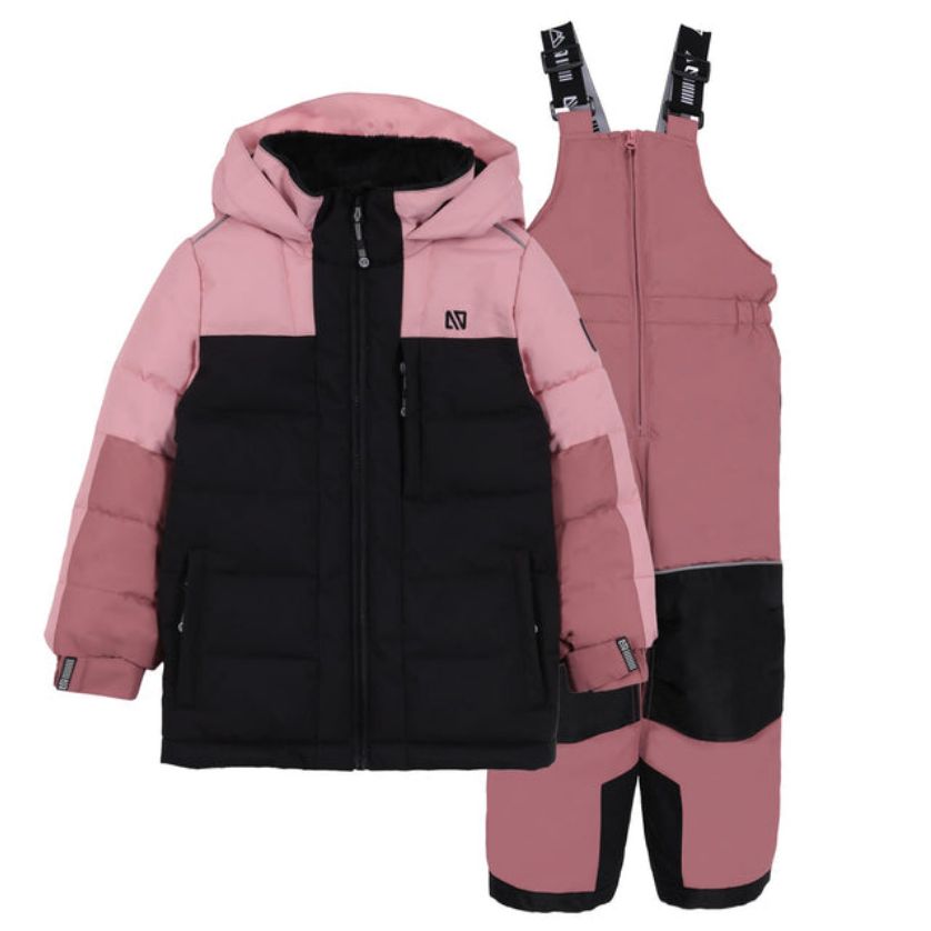 Nano F26M252-3 Girl's Youth Lyanna Snowsuit – Black&pink