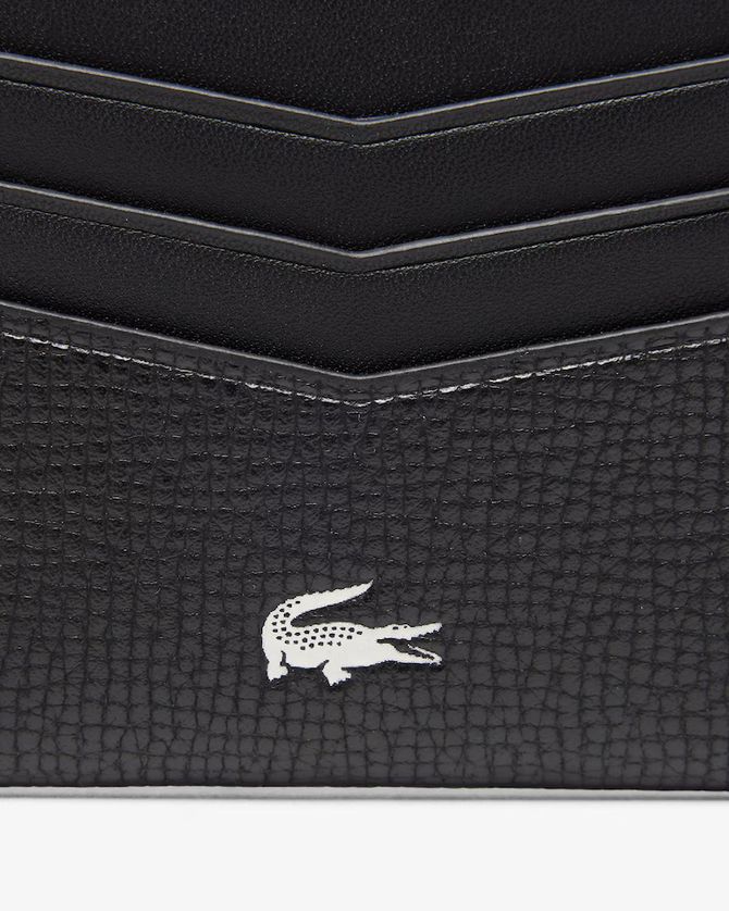 Lacoste NH5056OI Men's Ossian Leather Cardholder – Noir
