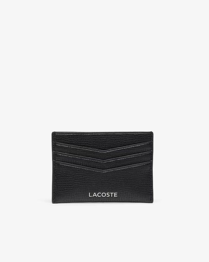 Lacoste NH5056OI Men's Ossian Leather Cardholder – Noir