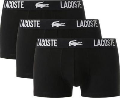 Lacoste 5H2393-52 Men's Cotton Stretch Trunks 3PK/