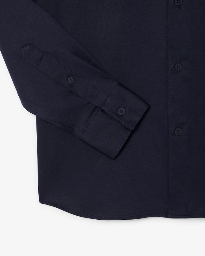 Lacoste CH2354-52 Men's Long Sleeve Slim Fit Cotton Blend Shirt