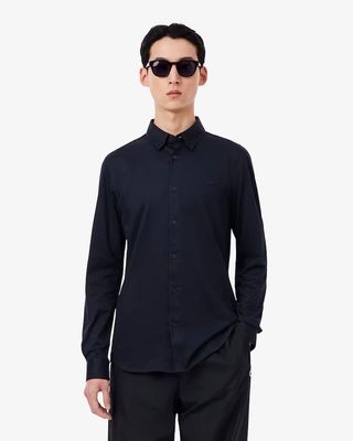 Lacoste CH2354-52 Men's LS Slim Fit Cotton Blend Shirt/