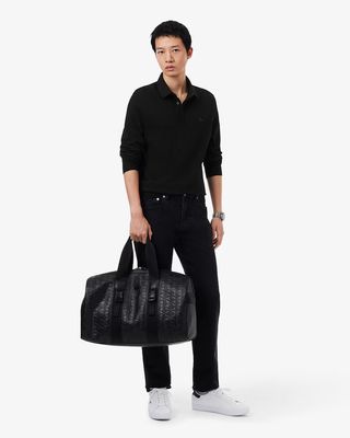 Lacoste PH2481-52 Men's LS Regular Fit Paris Stretch Piqué Polo/