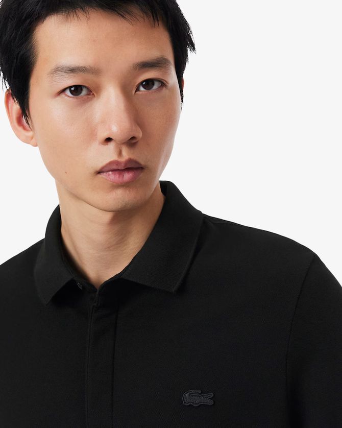 Lacoste PH2481-52 Men's Long Sleeve Regular Fit Paris Stretch Piqué Polo