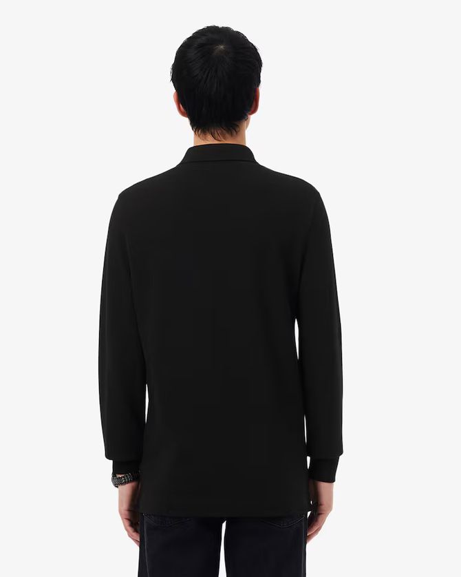 Lacoste PH2481-52 Men's Long Sleeve Regular Fit Paris Stretch Piqué Polo