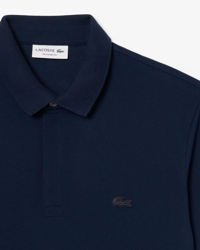 Lacoste PH2481-52 Men's Long Sleeve Regular Fit Paris Stretch Piqué Polo