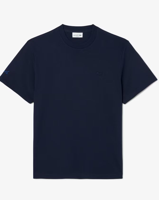 Lacoste TH5931-52 Men's Short Sleeve Classic Fit Embroidered Signature T-Shirt