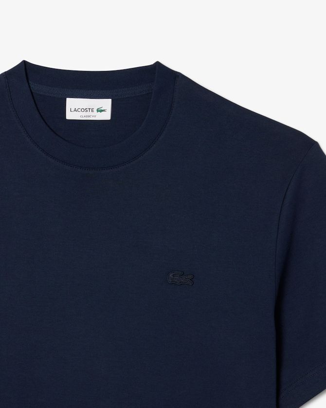 Lacoste TH5931-52 Men's Short Sleeve Classic Fit Embroidered Signature T-Shirt