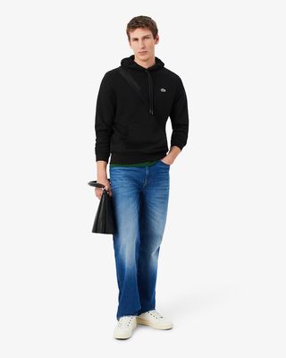 Lacoste SH9839-51 Men's Cotton Fleece Hoodie/