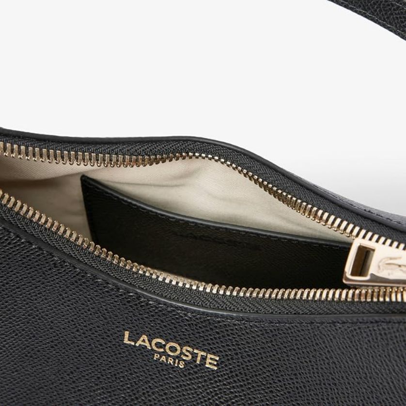 Lacoste NF5101PH Women's Small Champs-Élysées Half-Moon Bag – Black