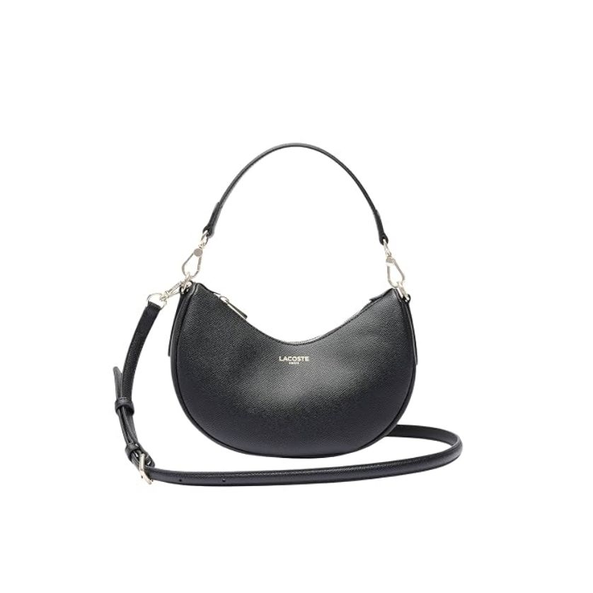 Lacoste NF5101PH Women's Small Champs-Élysées Half-Moon Bag – Black
