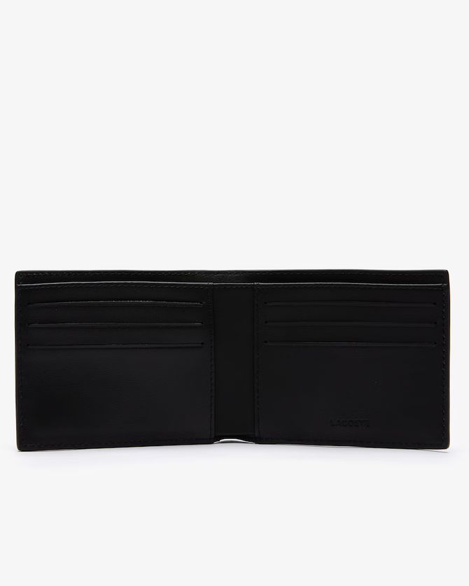 Lacoste NH1115FG Men's Embossed Leather Fitzgerald Billfold Wallet