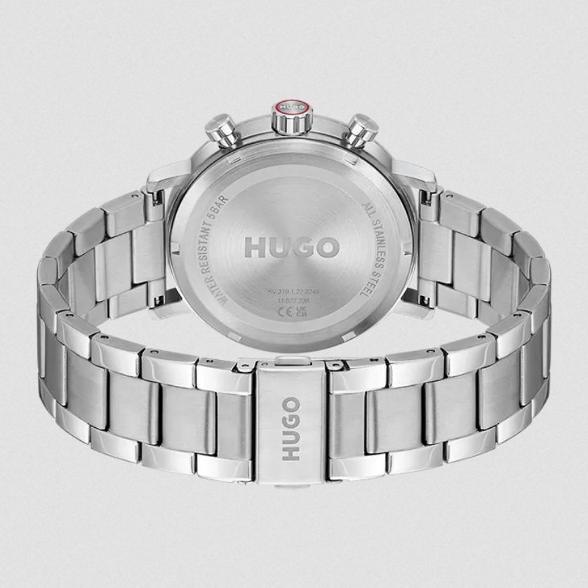 Hugo 1530467 Men's Silver Steel Strap & Blue Dial Multi-Function Watch