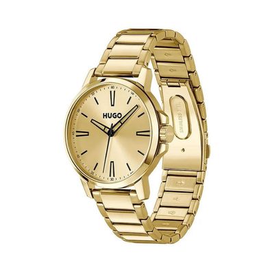 Hugo 1530420 Men's Stainless Steel Quartz Watch/GOLD
