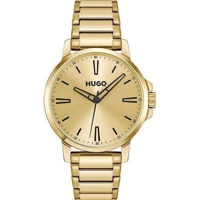 Hugo 1530420 Men's Stainless Steel Quartz Watch/GOLD