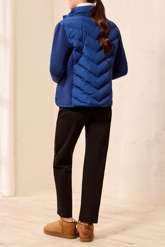 Tribal 3172O-8512 Women's Long Sleeve Front Zip & Detachable Hood Puffer Jacket – Estate Blue