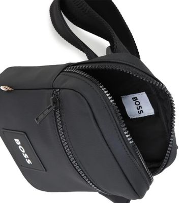 Boss J53595 Men's Embossed Messenger Bag/BLACK
