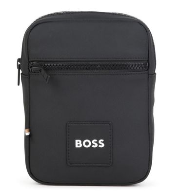 Boss J53595 Men's Embossed Messenger Bag/BLACK