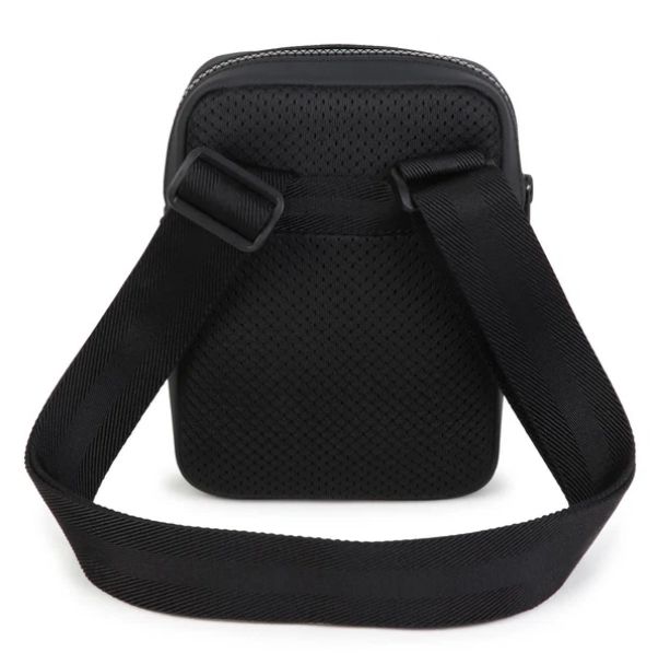 Boss J53595 Men's Embossed Messenger Bag – Black
