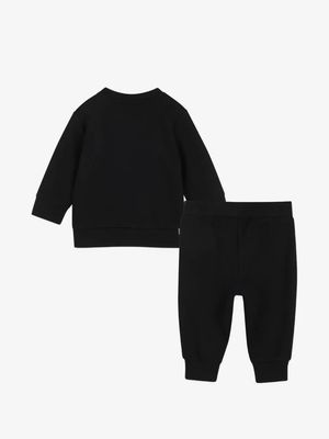 Boss J53308 Baby Boy's Colour Block Sweatshirt & Sweatpants Set 2PC/BLACK