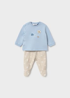 Mayoral 2520 Baby Boy's Long Sleeve Top & Leg Warmer Set 2PC