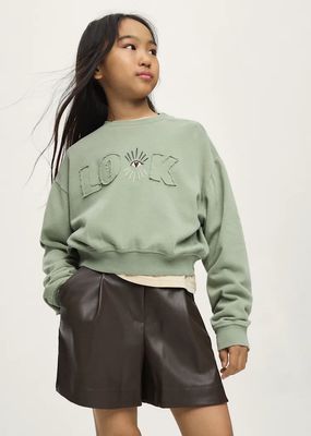 Mayoral 7201 Girl's Youth Stretchy Faux Leather Shorts/