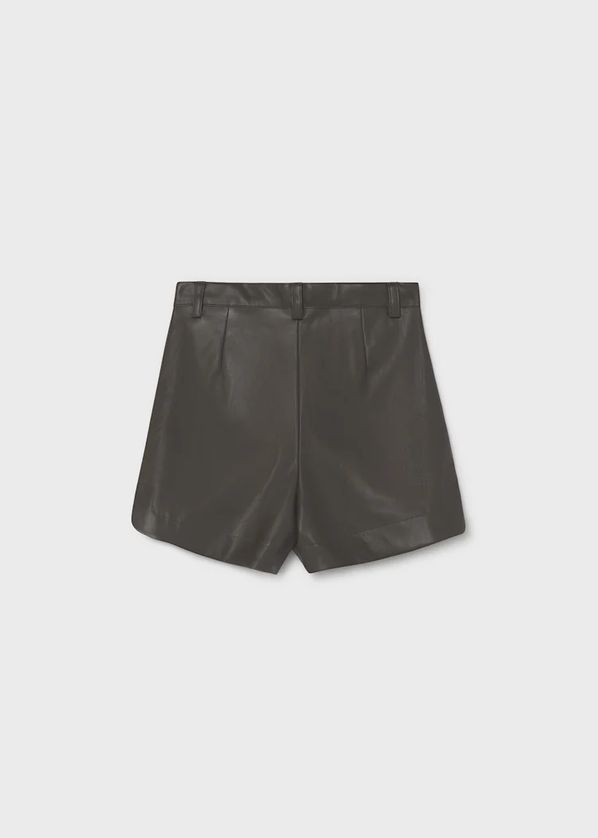 Mayoral 7201 Girl's Youth Stretchy Faux Leather Shorts