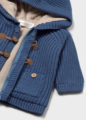 Mayoral 2303 Baby Boy's LS Hooded Knit Cardigan/ 