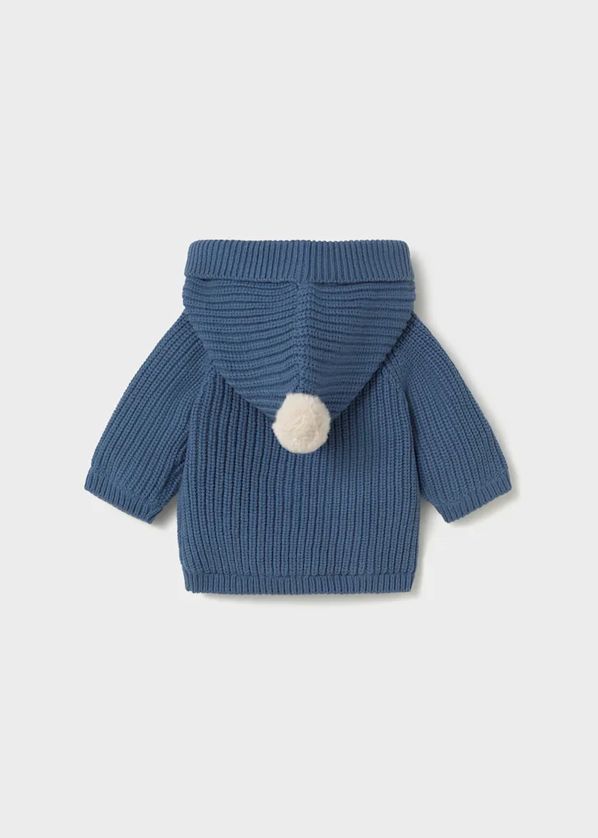 Mayoral 2303 Baby Boy's Long Sleeve Hooded Knit Cardigan