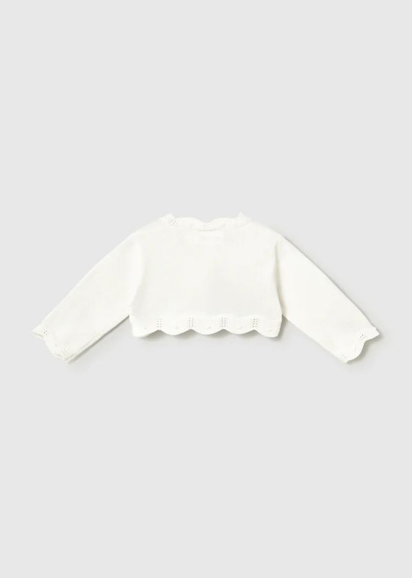 Mayoral 2365 Baby Girl's Ruffle Edge Knit Bolero