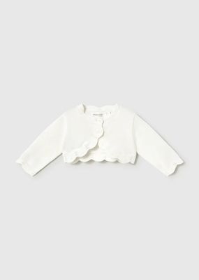 Mayoral 2365 Baby Girl's Ruffle Edge Knit Bolero/