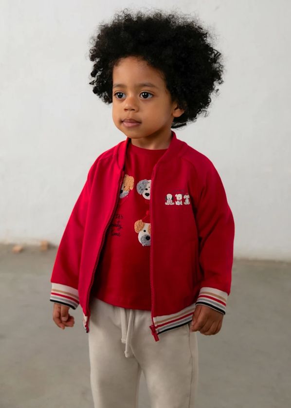 Mayoral 2835 Baby Boy's Long Sleeve Zip Up & Two Joggers Tracksuit Set 3PC