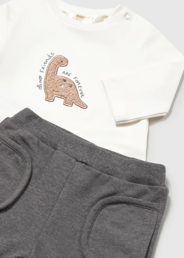 Mayoral 2671 Baby Boy's Long Sleeve T-Shirt, Zip Hoodie & Joggers Set 3PC
