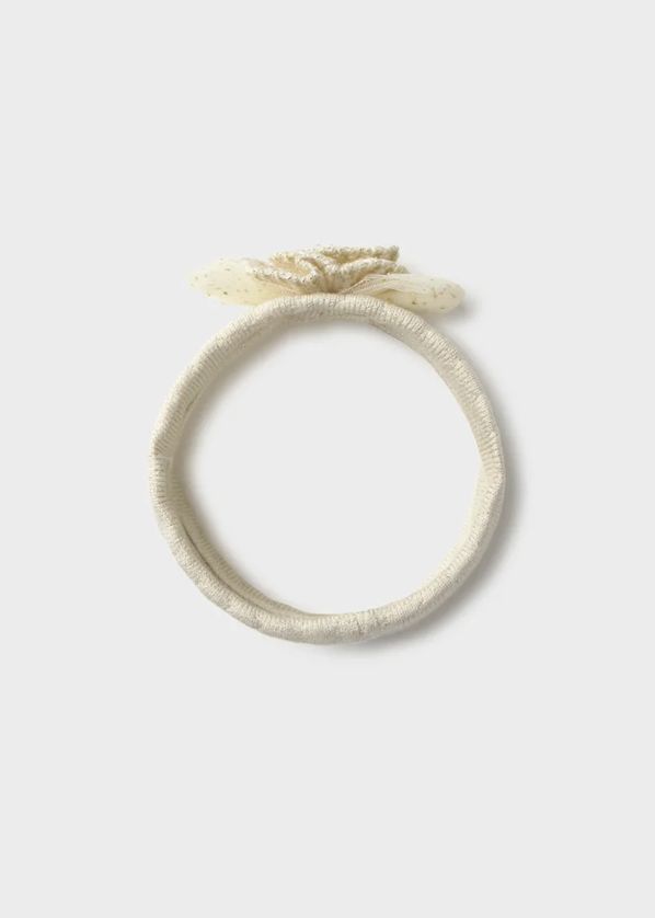 Mayoral 9133 Baby Girl's Flower Detail Ribbed Knit Headband