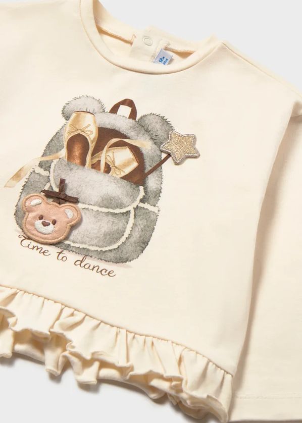 Mayoral 2001/2779 Baby Girl's Long Sleeve T-Shirt & Bear Print Legging Set 2PC