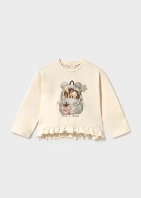 Mayoral 2001/2779 Baby Girl's Long Sleeve T-Shirt & Bear Print Legging Set 2PC