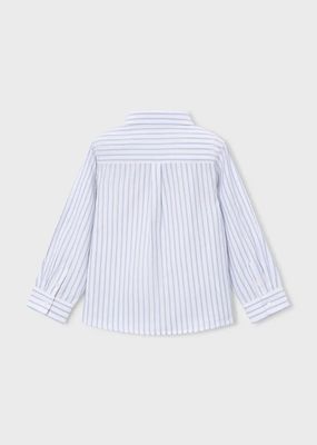 Mayoral 146 Boy's Junior Button-Up Stripe Dress Shirt/