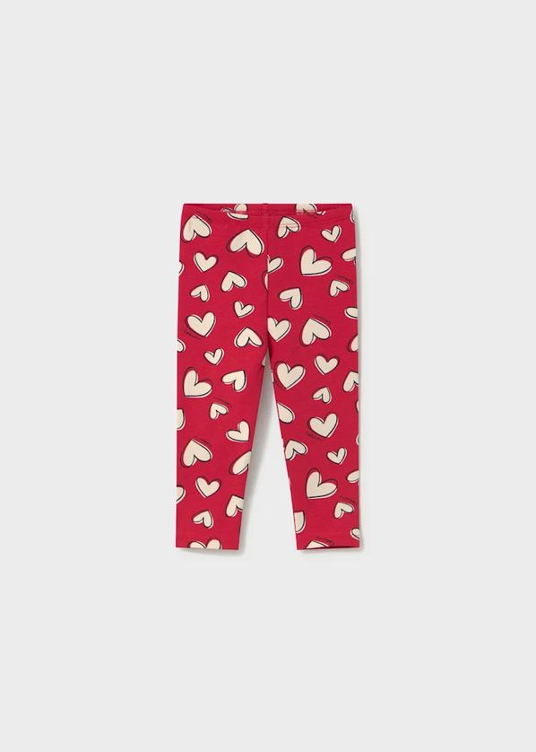 Mayoral 2087/2778 Girl's Junior Long Sleeve My Love T-Shirt & Heart Print Legging Set 2PC – Soja