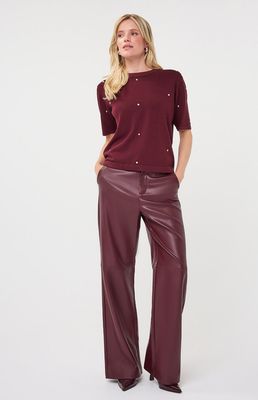 Esqualo F26.07516 Women's SS Stud Accent Top/