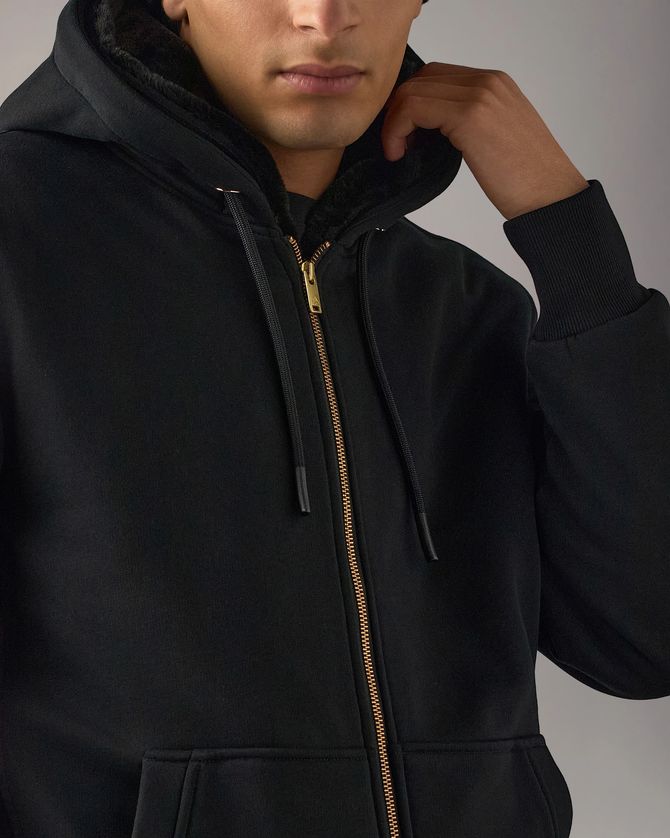 Moose Knuckles M32MS600G Men's Gold Hardware Classic Bunny Hoodie Jacket